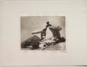 Okropności wojny: co za odwaga!. autorstwa Francisco de Goya