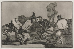 Przysłowia: Karnawałowe szaleństwo, 1864. autorstwa Francisco de Goya