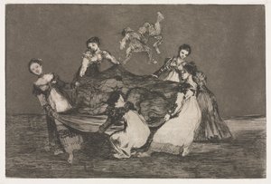 Przysłowia: kobiece szaleństwo autorstwa Francisco de Goya