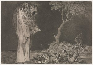 Przysłowia: szaleństwo strachu, 1864. autorstwa Francisco de Goya