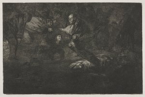Przysłowia: Bóg je tworzy i łączą się, 1864. autorstwa Francisco de Goya