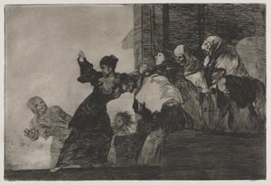 Przysłowia: biedne szaleństwo autorstwa Francisco de Goya