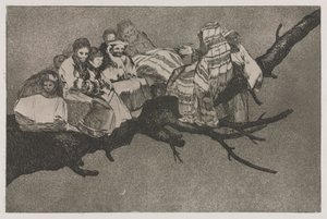 Przysłowia: śmieszne szaleństwo autorstwa Francisco de Goya
