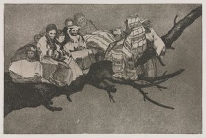 Przysłowia: śmieszne szaleństwo, 1864. autorstwa Francisco de Goya