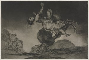 Przysłowia: porywacz koni autorstwa Francisco de Goya