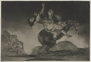Przysłowia: Porywacz koni, 1864. autorstwa Francisco de Goya