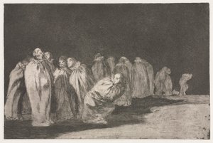 Przysłowia: Mężczyźni w workach autorstwa Francisco de Goya