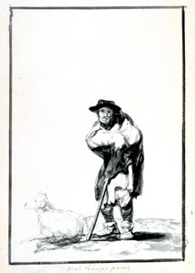 Pasterz, ok. 1760-1820 autorstwa Francisco de Goya