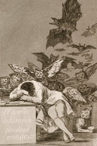 The Sleep of Reason produkuje potwory Francisco Goya autorstwa Francisco de Goya