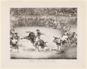 Słynny Amerykanin, Mariano Ceballos: Byki z Bordeaux autorstwa Francisco de Goya