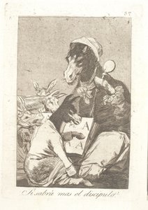 Czy uczeń wie więcej niż nauczyciel? autorstwa Francisco de Goya