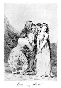 Co za ofiara!, 1799 autorstwa Francisco de Goya
