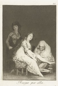 Ona modli się za nią autorstwa Francisco de Goya