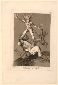W górę i w dół autorstwa Francisco de Goya y Lucientes