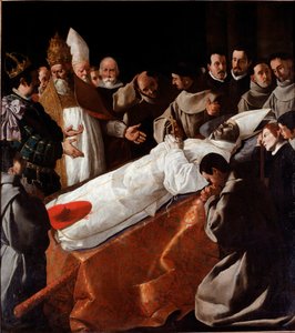 Ciało św. Bonawentury leżące w stanie autorstwa Francisco de Zurbaran