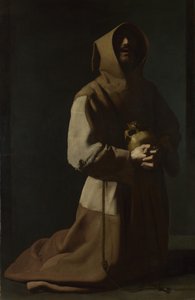 Św. Franciszek w Medytacji, 1635-1640 autorstwa Francisco de Zurbaran