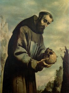 Św. Franciszek w medytacji autorstwa Francisco de Zurbaran