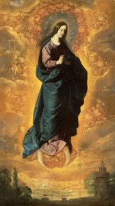 Niepokalane Poczęcie (olej na płótnie) autorstwa Francisco de Zurbaran