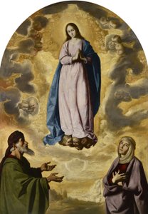 Niepokalane Poczęcie ze świętymi Joachimem i Anną autorstwa Francisco de Zurbaran