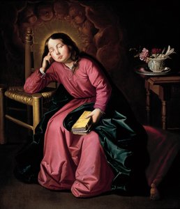 Śpiąca Dziewica Dziecka autorstwa Francisco de Zurbaran
