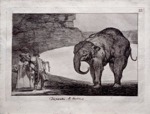szaleństwo zwierząt autorstwa Francisco de Goya