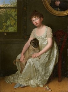 Portret Sylvie de la Rue (olej na płótnie) autorstwa Franciscus Joseph Octave van der Donckt