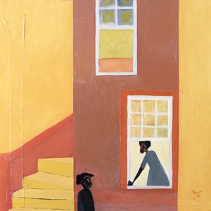 Window Talk, 2001 (mieszane media na płótnie)