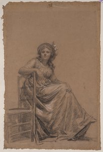 Portret siedzącej kobiety