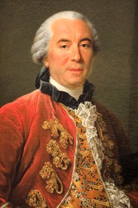 Portret hrabiego Buffona, olej na płótnie autorstwa Francois Hubert Drouais