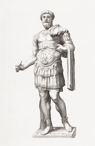 Cesarz rzymski Marek Aureliusz. Portret.