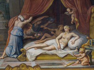 Allegorie du Feu reprezentujący Jowisza i Semele autorstwa Francois Perrier