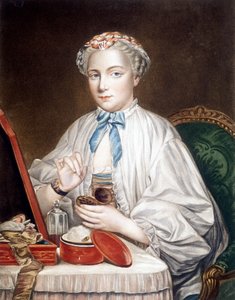 Akwaforta z obrazu na płótnie autorstwa François Bouchera (1703-1770). autorstwa Francois (after) Boucher