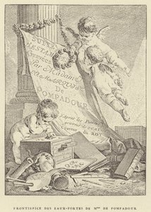 Frontyspis akwafort Madame de Pompadour (grafika) autorstwa Francois (after) Boucher