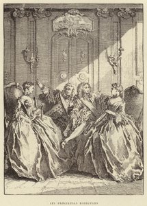 Les Precieuses Ridicules (grafika) autorstwa Francois (after) Boucher