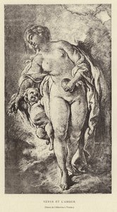 Wenus i Miłość autorstwa Francois (after) Boucher