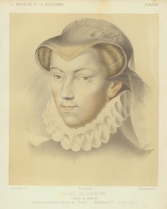 Louise of Lorraine, żona króla Henryka III Francji (chromolitho)