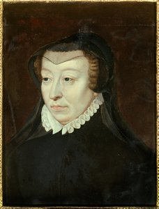 Portret Katarzyny Medycejskiej (Caterina de Medici) (1519-1589), królowej Francji Obraz Francois Cloueta (ok. 1515-1572) Nd. 0,33x0,24 m XVI w. Chantilly, Musee Conde