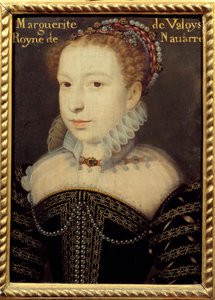 Portret Marguerite de Valois (1553-1615) lub Królowej Margot Obraz Francois Cloueta (ok. 1515-1572) XVI-wieczne słońce. 0,24 X 0,31 m Chantilly, Musee Conde