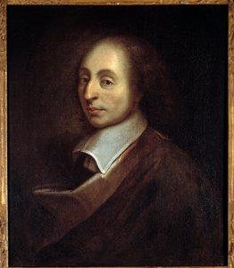 Portret Blaise Pascal (1623-1662) (h s/t 0,70 x 0,56) autorstwa Francois Quesnela (1637-99). autorstwa Francois (after) Quesnel