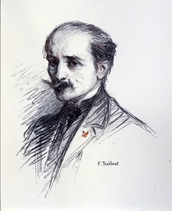 Portret Edmonda Rostanda. (1868-1918) Rysunek autorstwa Thévenota François (1856-1943). autorstwa Francois (after) Thevenot