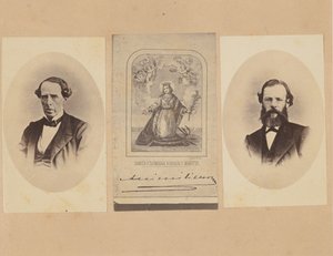 [Baron von Magnus, autograf cesarza Maksymiliana z Meksyku, dr Boscha], 1867. autorstwa Francois Aubert