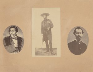 [Generał Tomas Mejia, cesarz Maksymilian, generał Miramon], 1867.