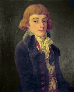 Przypuszczalny portret Louis Antoine de Saint Just (Saint-Just), Konwencjonalny (1767-1794) Obraz Francois Bonneville (aktywny ok. 1787) 1791. Wym. 0,63 x 0,53 m. Paryż, Muzeum Carnavalet