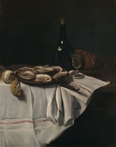 Martwa natura z ostrygami autorstwa François Bonvin