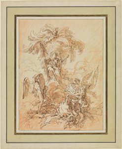 Alegoria narodzin francuskiego księcia autorstwa François Boucher