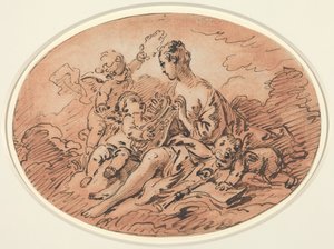 Alegoria muzyki autorstwa Francois Boucher