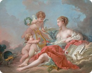 Alegoria muzyki autorstwa Francois Boucher