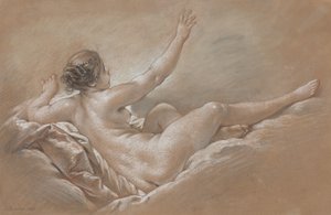 Danae otrzymuje „złoty deszcz” autorstwa François Boucher
