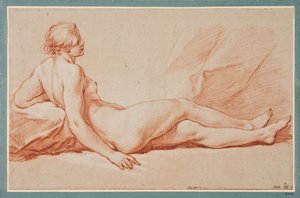Modelka w pozycji półleżącej autorstwa François Boucher