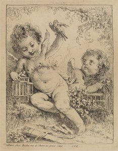 Turkawka w klatce autorstwa François Boucher